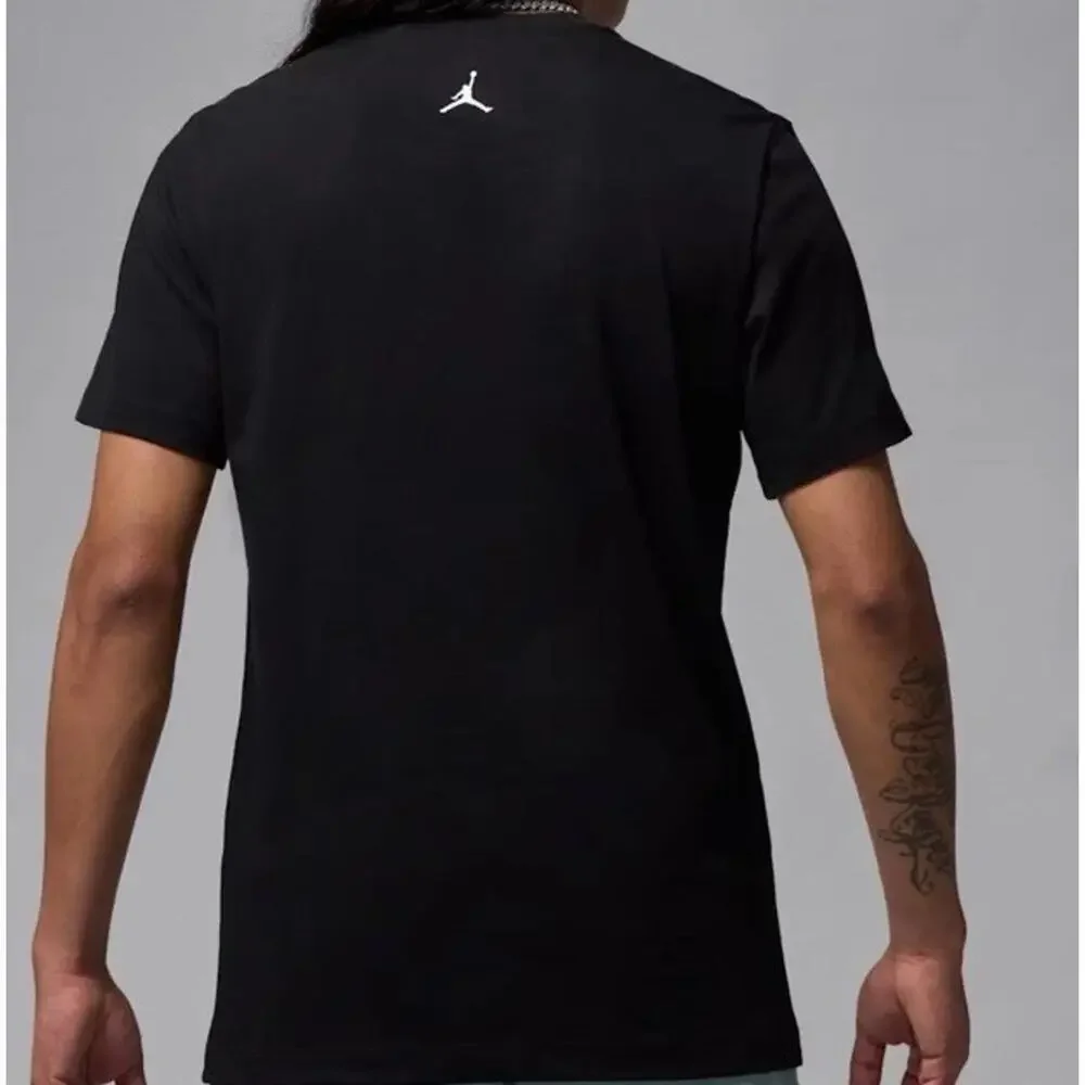 Men's Jordan Flight Essentials AJ1 Short-Sleeve Black T-Shirt Size Large IB3355